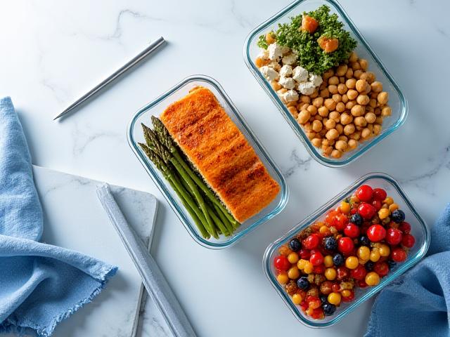 Premium healthy meal preparation for a busy professional schedule